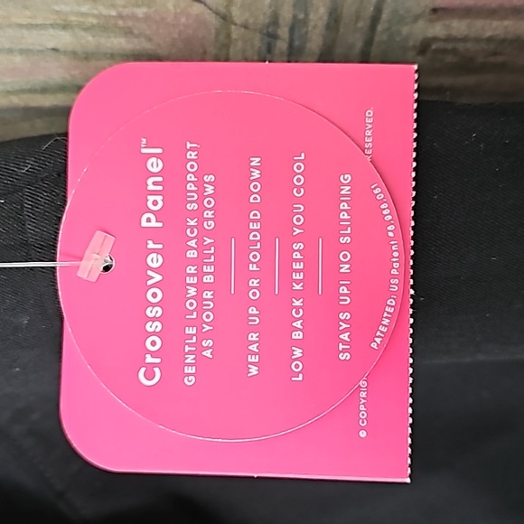 NWT isabel Maternity by Ingrid & Isabel crossover Panel pants boot cut - Picture 3 of 10